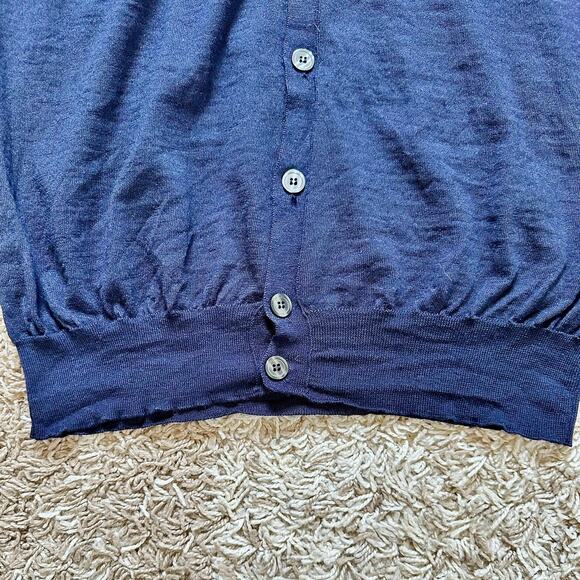 Maurizio Baldassari Cardigan Sweater Vest V Neck Sleeveless Wool Men’s Size L - Picture 3 of 10